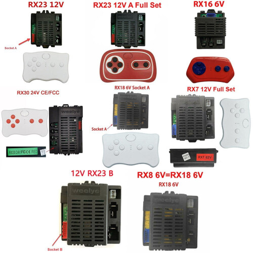Receptor 6V, 12V, 24V e 2.4G RC para carrinho elétrico infantil. 1