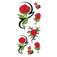 7 Sheets Waterproof Temporary Tattoos, Realistic Floral Sleeve Stickers for Arm Neck, 9x19cm