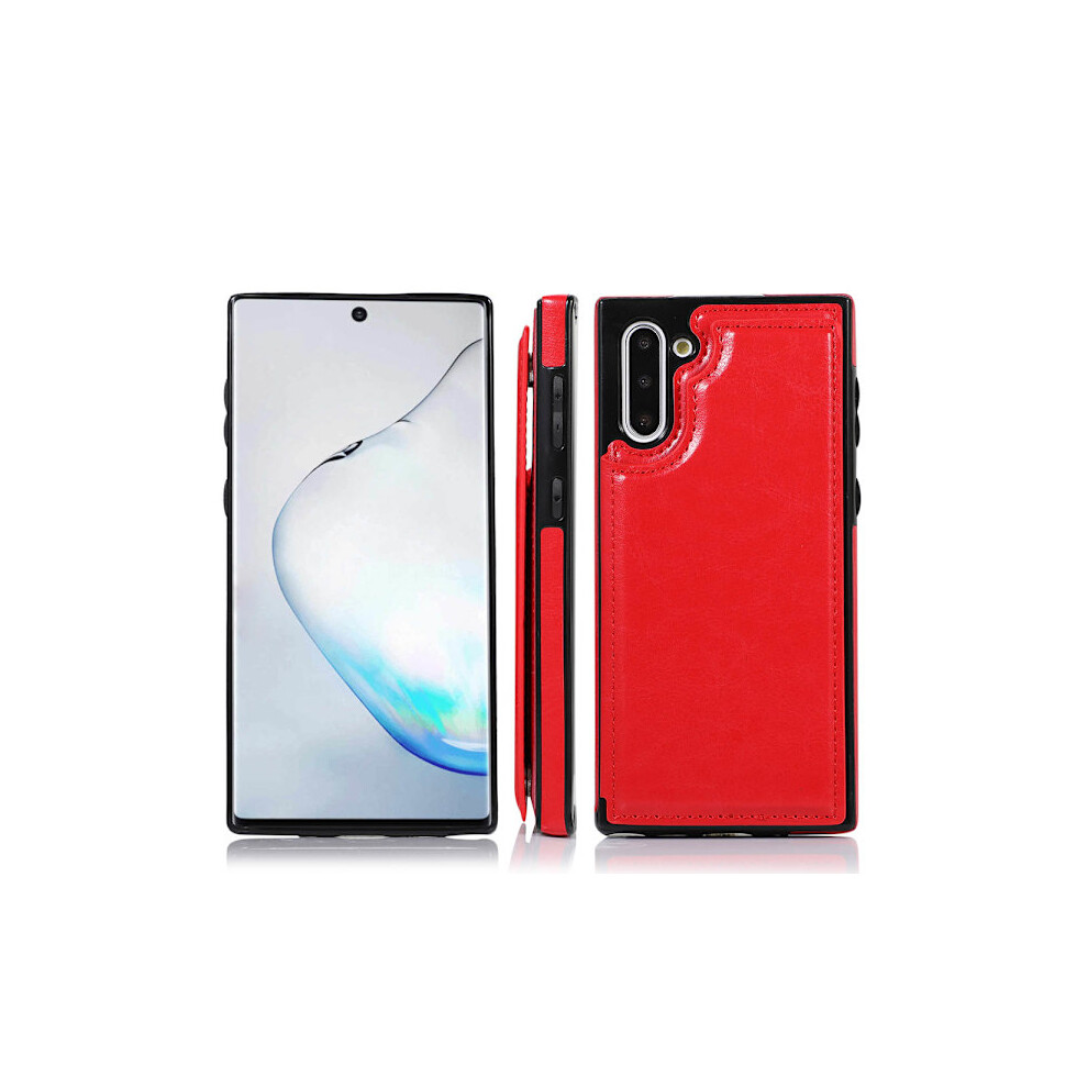 Compatible With Samsung Galaxy Note10 - Well-Designed Case With Card Holder Red 9048212984993