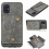 Compatible with Samsung Galaxy A51 - Stylish Case with Card Slots Grey 1
