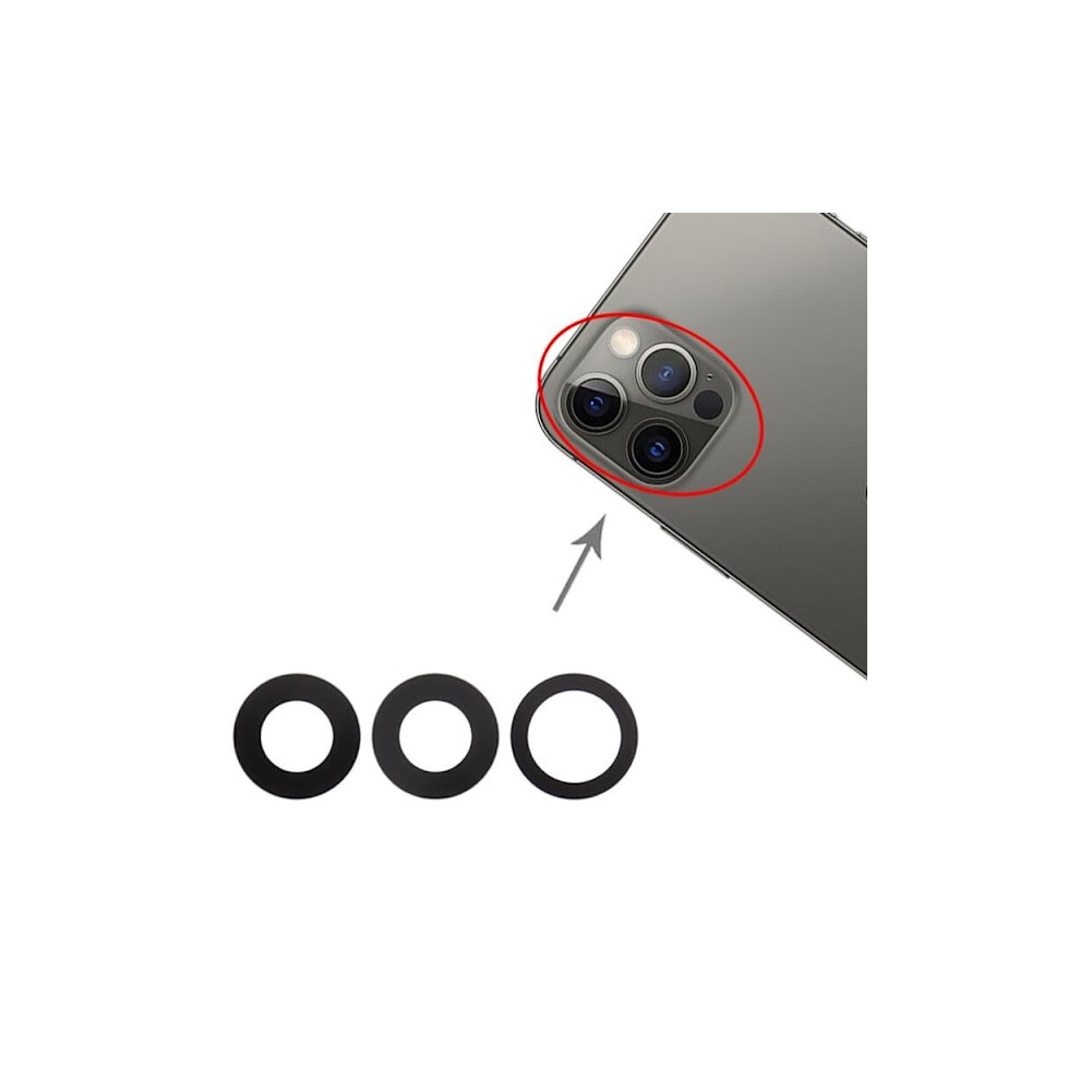 Original Compatible With Iphone 12 Pro Rear Camera Lens With Tape - 3-Pack 9048212984542