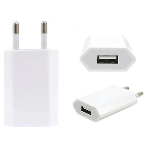 USB power adapter from230V to5V USB Type A ho1A, 5W compatible with iPhone