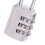 3 Digit Combination Password Lock Zinc Alloy Security Lock Suitcase Luggage Coded Lock Cabinet Locker Padlock 5