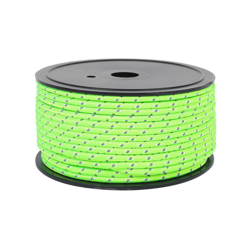 Outdoor Tent Ropes Roll Reflective Ropes Canopy Windproof Ropes Fixed Ropes Binding Ropes Bold Reinforcement,Green 9048212985198