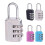 3 Digit Combination Password Lock Zinc Alloy Security Lock Suitcase Luggage Coded Lock Cabinet Locker Padlock 6