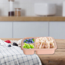 Boîte à lunch portable SNGMN avec compartiment pour four à micro-ondes, contenant pour fruits et aliments (rose)