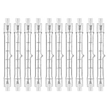 R7s-halogeenilamppu 118 mm 200 W 230 V 10 kpl pakkaus Halogeenitanko R7s-halogeenilamppu R7s himmennettävä Halo (FMY)