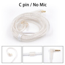 Cabo intra-auricular KZ ZS10ZSN ZEX PRO, cabo de atualização trançado de cobre livre de oxigênio de alta pureza, cabo de 2 pinos para KZ ZEX,