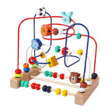 STARTIST Labirinto di perline, cerchio educativo in legno per lo sviluppo delle abilità matematiche, puzzle di perline Montessori, regalo di