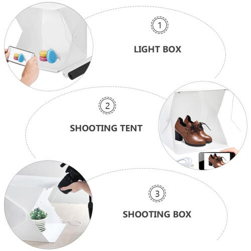 1Set Mini Photo Studio Box Portable Photography LED Light Tent 2