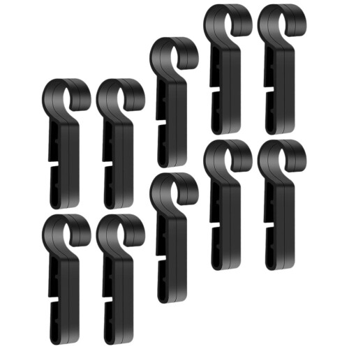 Eease10pcs Helmet Light Clips Headlamp Hook Hard Hat Light Clip Safety Cap 2