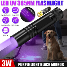 VASTFIRE3W dobíjecí LED 365nm UV svítilna s vysokým lumenem, vodotěsné světlo pro detekci a kempování