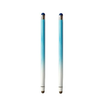 Conjunto de 2 Canetas Stylus 2 em 1 para Telas Sensíveis ao Toque, Compatíveis com iPad, iPhone e Tablets Android, Alta Sensibilidade e Precisão