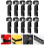Eease10pcs Helmet Light Clips Headlamp Hook Hard Hat Light Clip Safety Cap 2