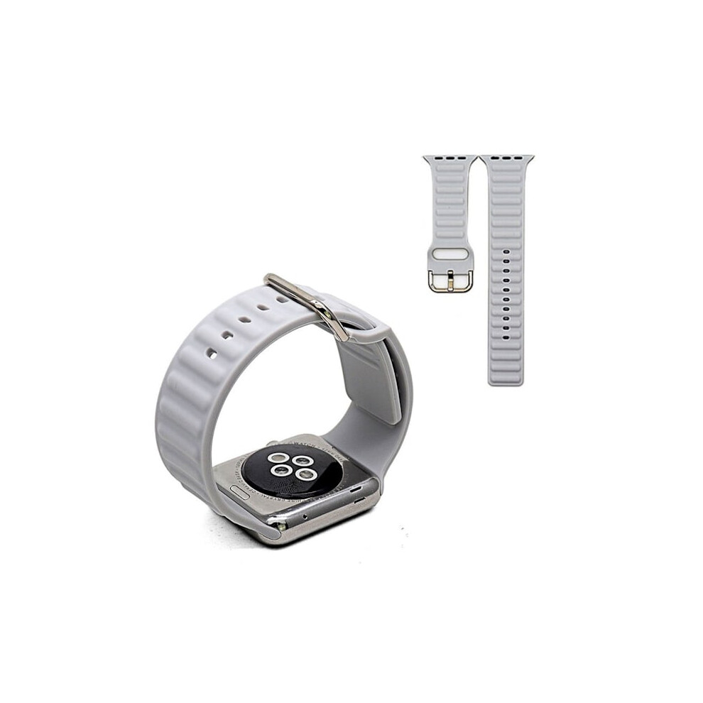Compatible With Apple Watchwith Apple Watch Series 6 / 5 44Mm Silicone Watch Band - White 9191629609543