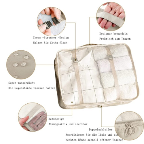 8-delige waterdichte kofferorganizer 2