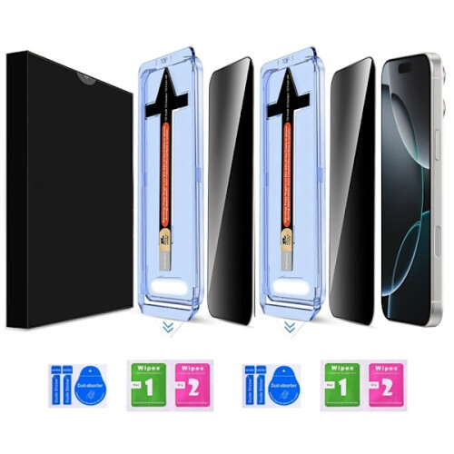 Συμβατό με το προστατευτικό οθόνης iPhone16Pro Max2-PACK από σκληρυμένο γυαλί