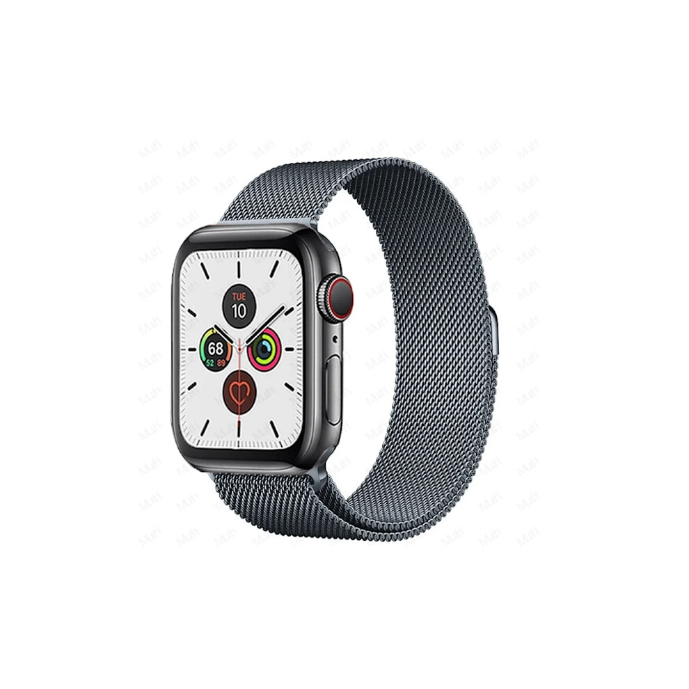 Milanese Loop Compatible With Apple Watch 38-49Mm, Metal Bracelet For Iwatch Ultra 2, Series 9-3, Space Gray 9191629609536