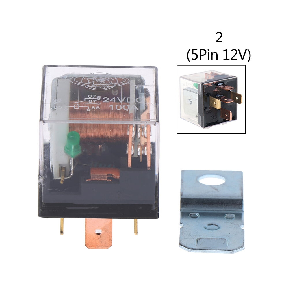 1Pcs Waterproof Automotive Relay 12V/24V 100A 4Pin/5Pin Spdt Control Car Relays 9191629609956