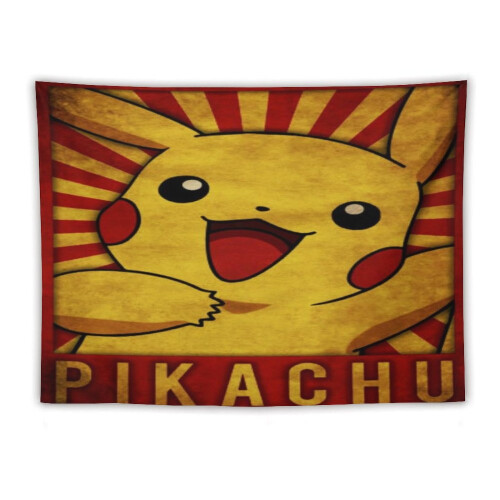 Ταπετσαρίες μόδας Pikachu, σαλόνι, διακόσμηση υπνοδωματίου, ταπετσαρία, κρεμαστό