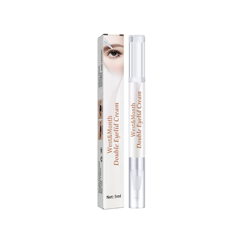 Cream Double Eyelid Glue Longlasting Waterproof Invisible Finish Quickdrying For Natural Look