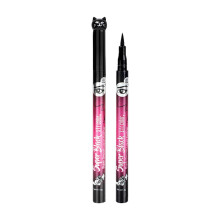 Liquid Eyeliner Pen Waterproof Longwear Ultrafine Felt Tip Precision Black Eye Makeup Set Red