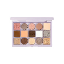 15 Color Eyeshadow Palette with Matte Shimmer and Glitter,  Pigmented Blendable Eye Makeup