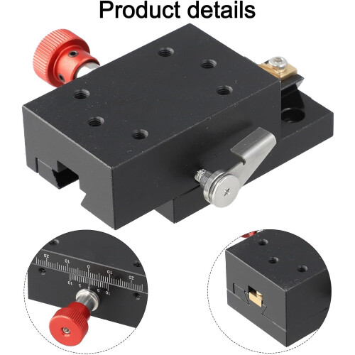Precision Linear Stage X Axis 40mm Travel Fine 0.1mm Adjustment for Optical Fiber Alignment 2