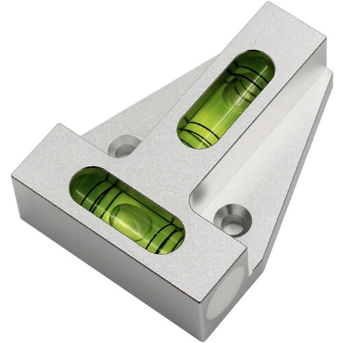 Mini TType Spirit Level with DualDirection Leveling, Compact Bubble Level for RV, Camera 1