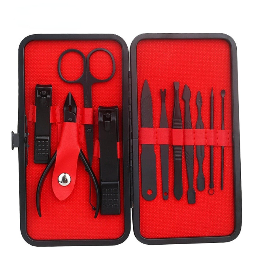 Nail Clipper Set 11Pcs Professional Stainless Steel Manicure Pedicure Kit with Travel Leather Case