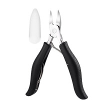 Nail Nipper Stainless Steel Cuticle Scissors for Precise Trimming with Ergonomic Non‑Slip Grip