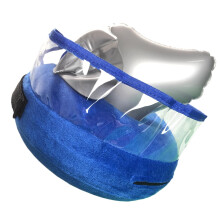 Dog Recovery Collar Inflatable Cone with Soft Padding for Post Surgery Wound Healing Blue M