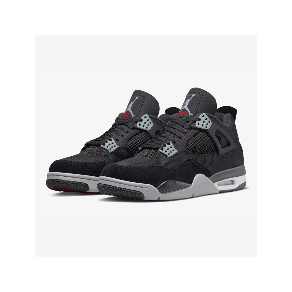 (UK9.5/EUR44.5) Air Jordan 4 Retro SE Black Canvas Men's AJ4