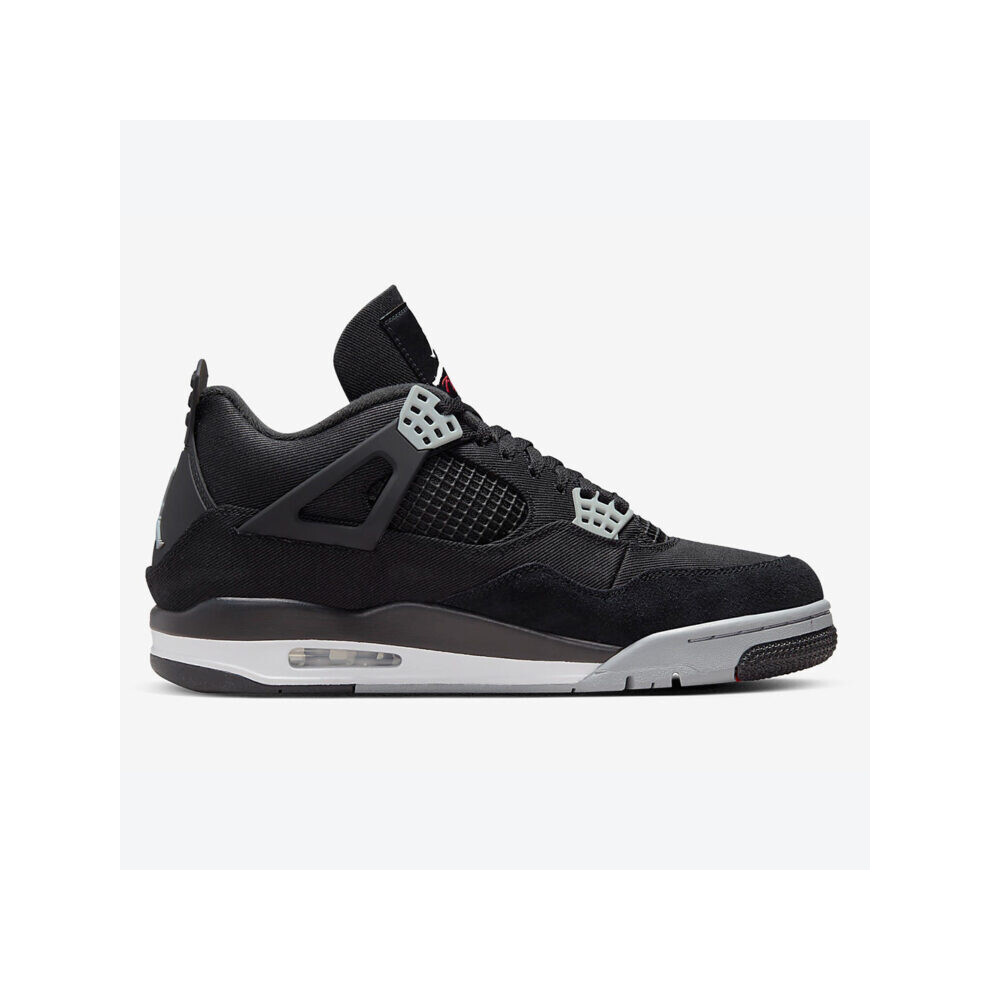 (UK8.5/EUR43) Air Jordan 4 Retro SE Black Canvas Men's AJ4