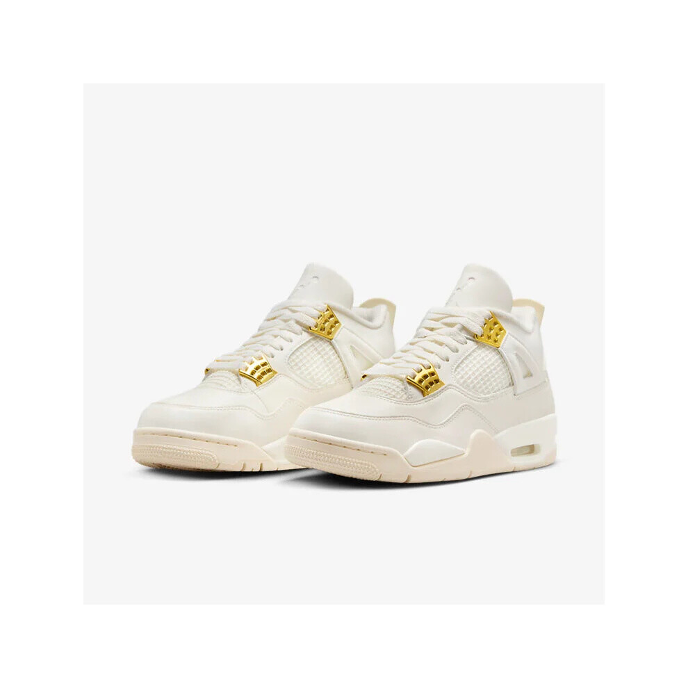 (UK7/EUR41) （WMNS) Air Jordan 4 Retro 'Metallic Gold' Womens Men's Adult Kids AJ4