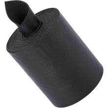 Correa de piel sintética de búfalo negra mate de 7 cm de ancho, 200 cm de largo, 1,2 mm de grosor, de una sola cara, para manualidades y envolturas.