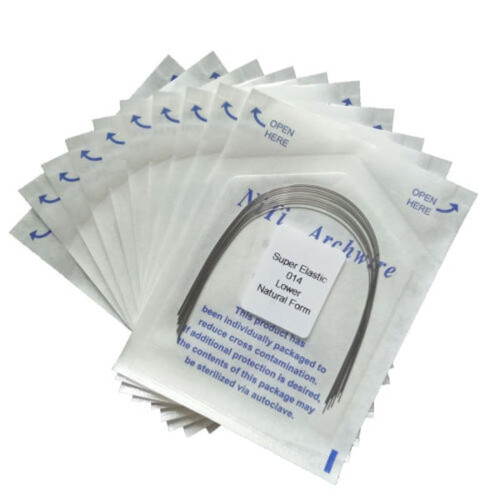 Mosiee1Pack Ορθοδοντικά Οδοντιατρικά Σούπερ Ελαστικά Οβάλ Μορφή Niti Στρογγυλά Αψιδωτά