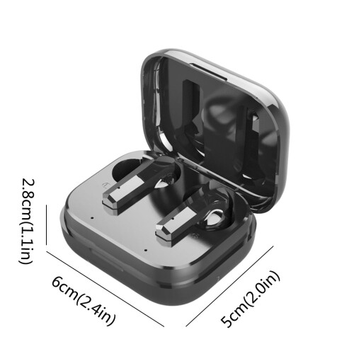 Jacenvly2024Ασύρματα ακουστικά Bluetooth5.1, θήκη φόρτισης με ανοιχτό κάλυμμα, ακύρωση 2