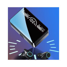 Słuchawki bezprzewodowe Ozmmyan Bluetooth 5.3, bateria 1200 mAh, wodoodporność IPX4, dźwięk premium z etui ładującym, czarne
