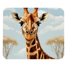 Mousepad cu model drăguț de girafă - suprafață netedă, căptușeală groasă pentru mousepad, design ergonomic pentru jocuri confortabile și