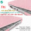 Θήκη με γκλίτερ για φορητό υπολογιστή rosoft Surface 13,5" 3-5 ιντσών με μεταλλικό στήριγμα 2