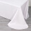 Nappe rectangulaire Balsa Circle 90 po x 132 po en polyester, coins arrondis - Blanche 6