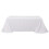 Nappe rectangulaire Balsa Circle 90 po x 132 po en polyester, coins arrondis - Blanche 4