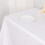 Nappe rectangulaire Balsa Circle 90 po x 132 po en polyester, coins arrondis - Blanche 5