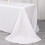 Nappe rectangulaire Balsa Circle 90 po x 132 po en polyester, coins arrondis - Blanche 3