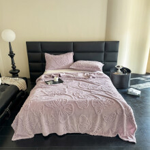 Couette rafraîchissante à ultrasons pour l'été - Effet froid double face, couvre-lit doux pour toutes les saisons (Violet, 99 x 150 cm)