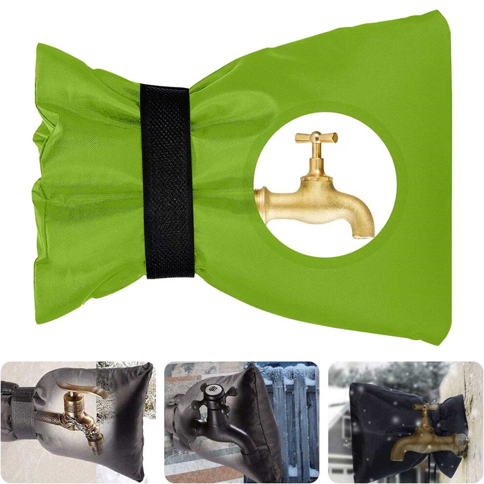 Winysin 1Pc Faucet Cover For Outdoor Faucet, Waterproof Pipe Insulation Hose Cover Socks, Anti-Freezing Protection (Compatible With Standard Faucets) 9048212172444
