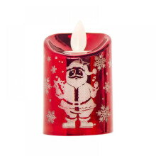 Bougies de Noël sans flamme, bougies à piles à effet scintillant, idéales pour la décoration de Noël et les fêtes de fin d'année, lumière