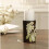 Håndmalt søylelysestake, blomsterdesign 3