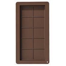 Moule à chocolat rectangulaire en silicone épais de qualité alimentaire, pour la cuisson et le bricolage. Support à gâteau en silicone.